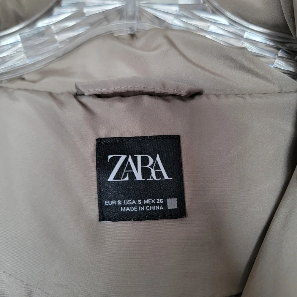 Zara Taupe Puffer Jacket